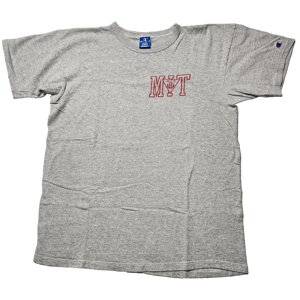 70's vintage CHAMPION t-shirt MIT single-stitch Made in USA heather Gray‎ sz XL